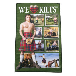 We Love Kilts Tea Towel